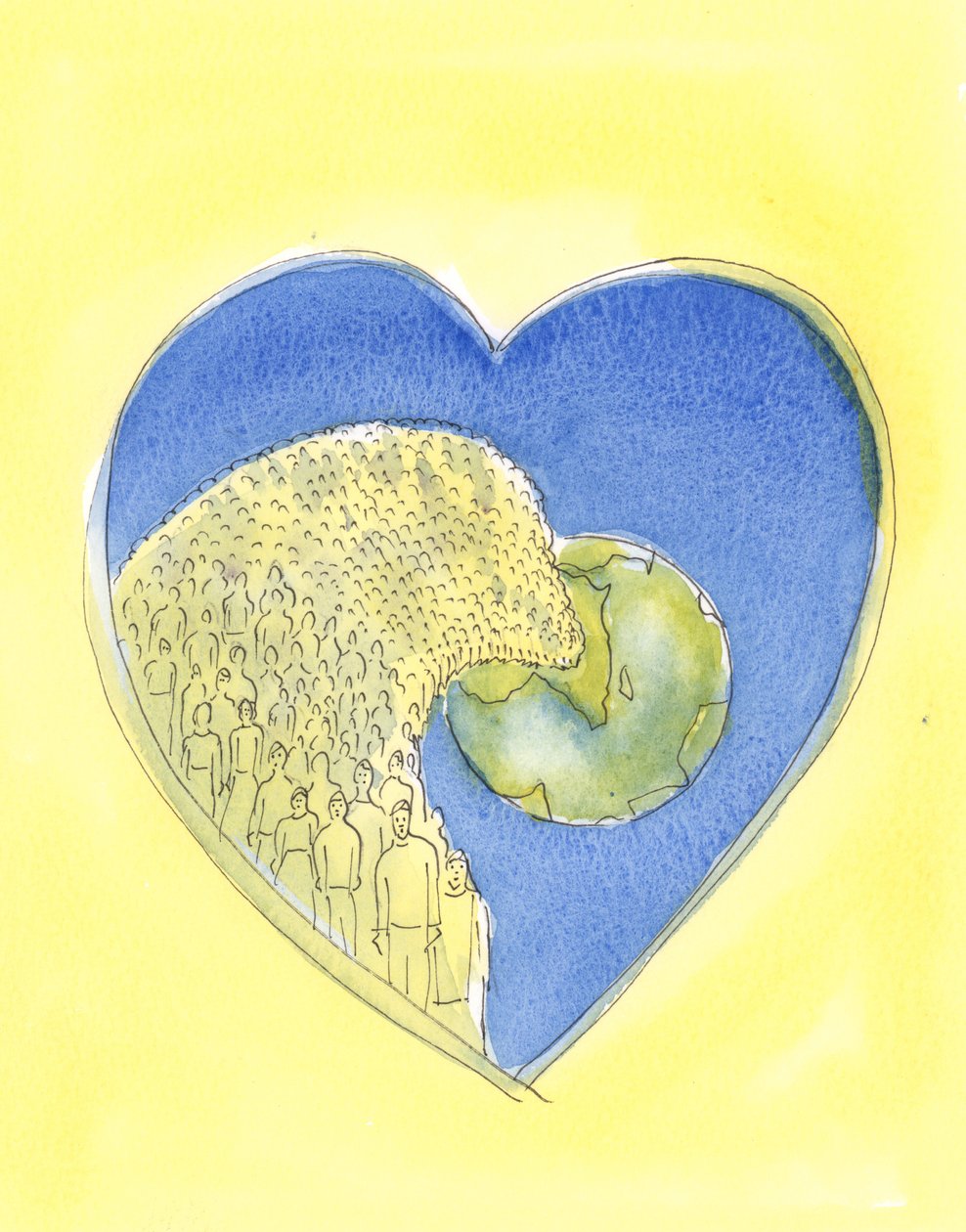 El Corazón de Jesucristo nuestro Salvador es tan vasto que contiene todo el universo, nuestro mundo y todos en él de Elizabeth Wang