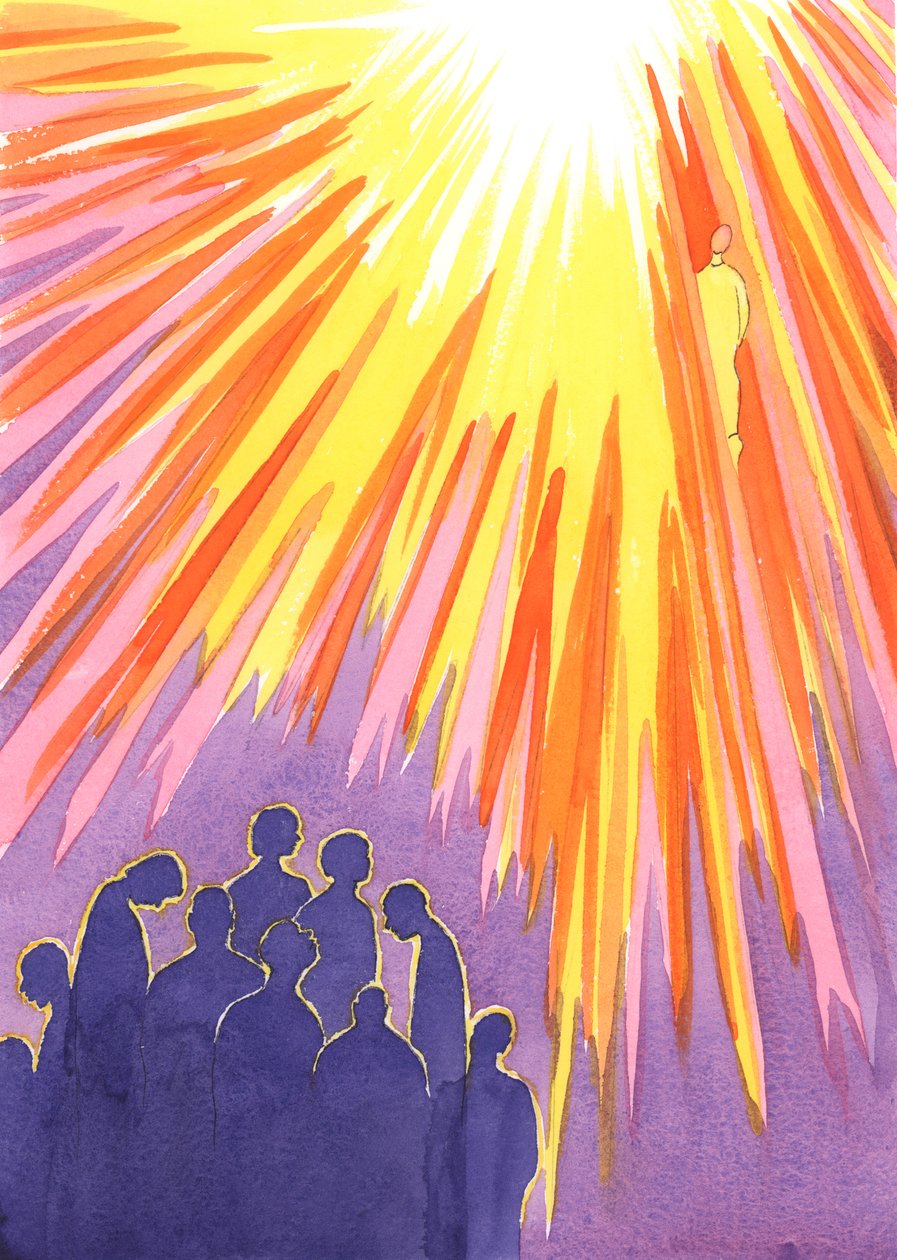 Aquellos que se niegan a arrepentirse de pecados graves y mueren, no pueden entrar al cielo; pero las Almas Santas, que están abiertas a la misericordia de Cristo, entran al cielo una vez que han sido purificadas de Elizabeth Wang