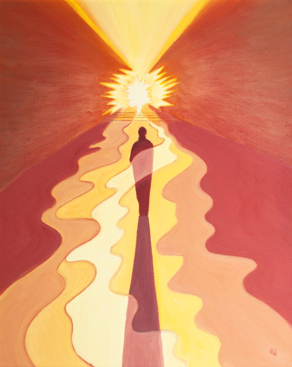 A través de la contrición, el arrepentimiento, la penitencia, la oscuridad y el sufrimiento somos purificados y preparados para el Cielo, 2001 de Elizabeth Wang