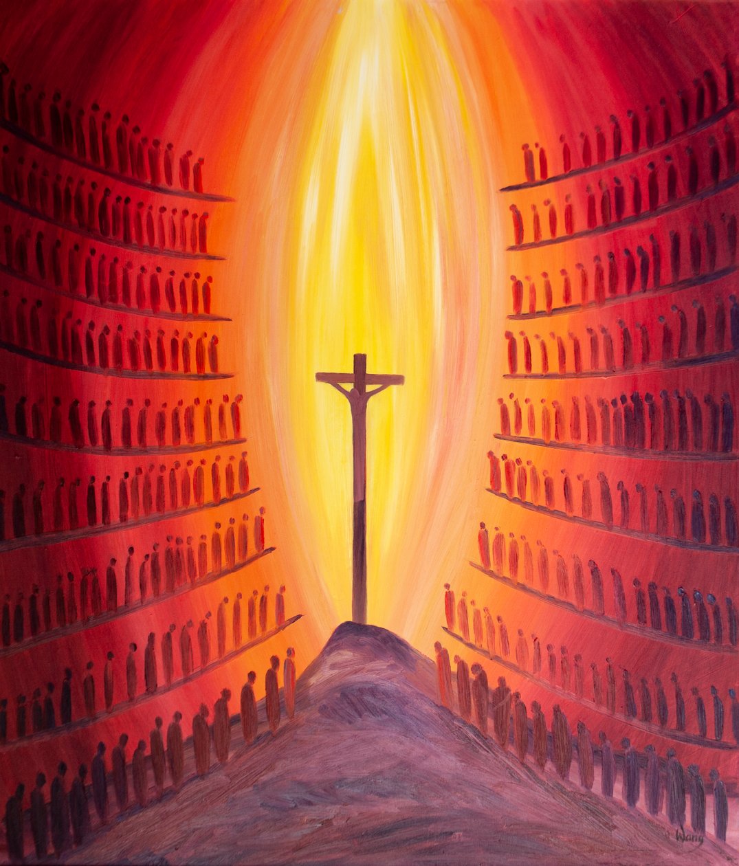 A través de la Misa, cada generación del pueblo de Dios está presente en el único Sacrificio de Cristo mientras se representa en el altar de Elizabeth Wang