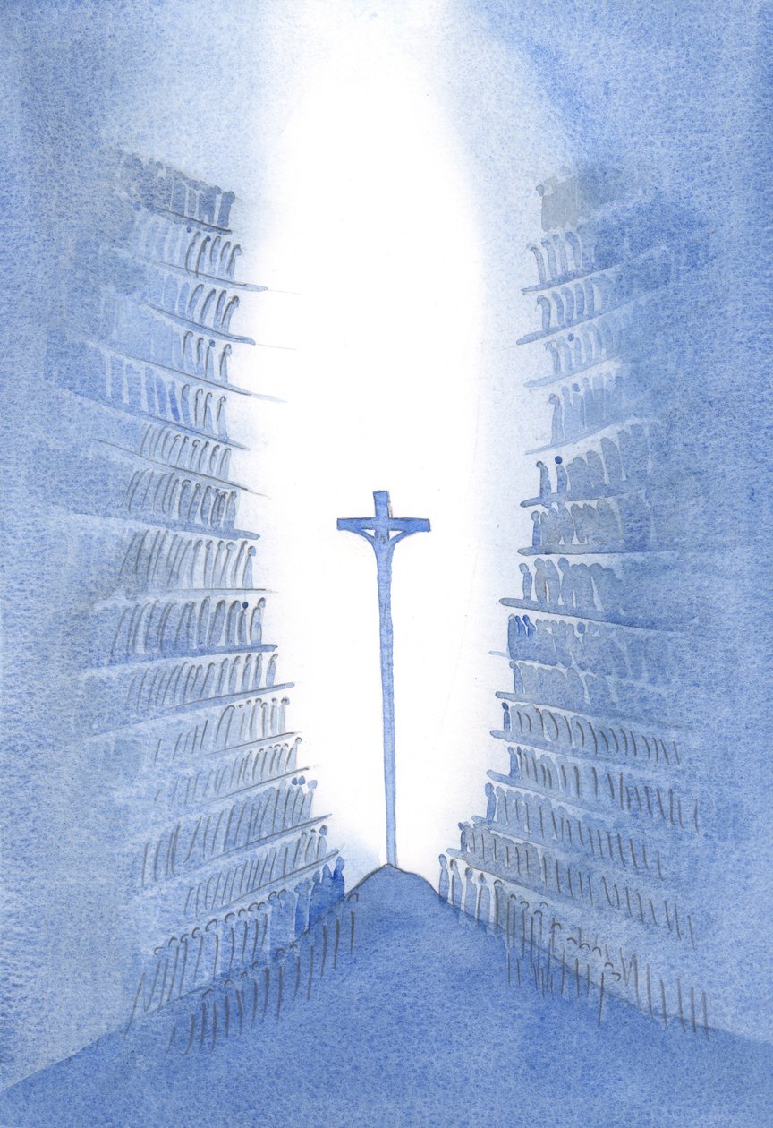 A través de la Misa, cada generación del pueblo de Dios está presente en el único Sacrificio a Cristo tal como se representa en el altar., 2001 de Elizabeth Wang