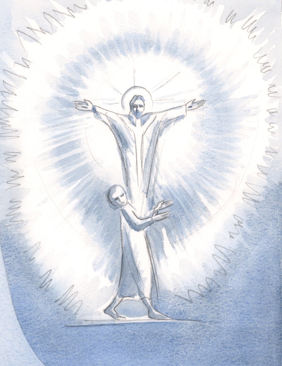 Cuando un alma está vacía de todos los deseos vanos, Cristo la llena con su luz, en la Sagrada Comunión; y mientras Cristo alaba a su Padre, en el Espíritu, Dios alaba a Dios, en Dios, en dicha y resplandor de Elizabeth Wang