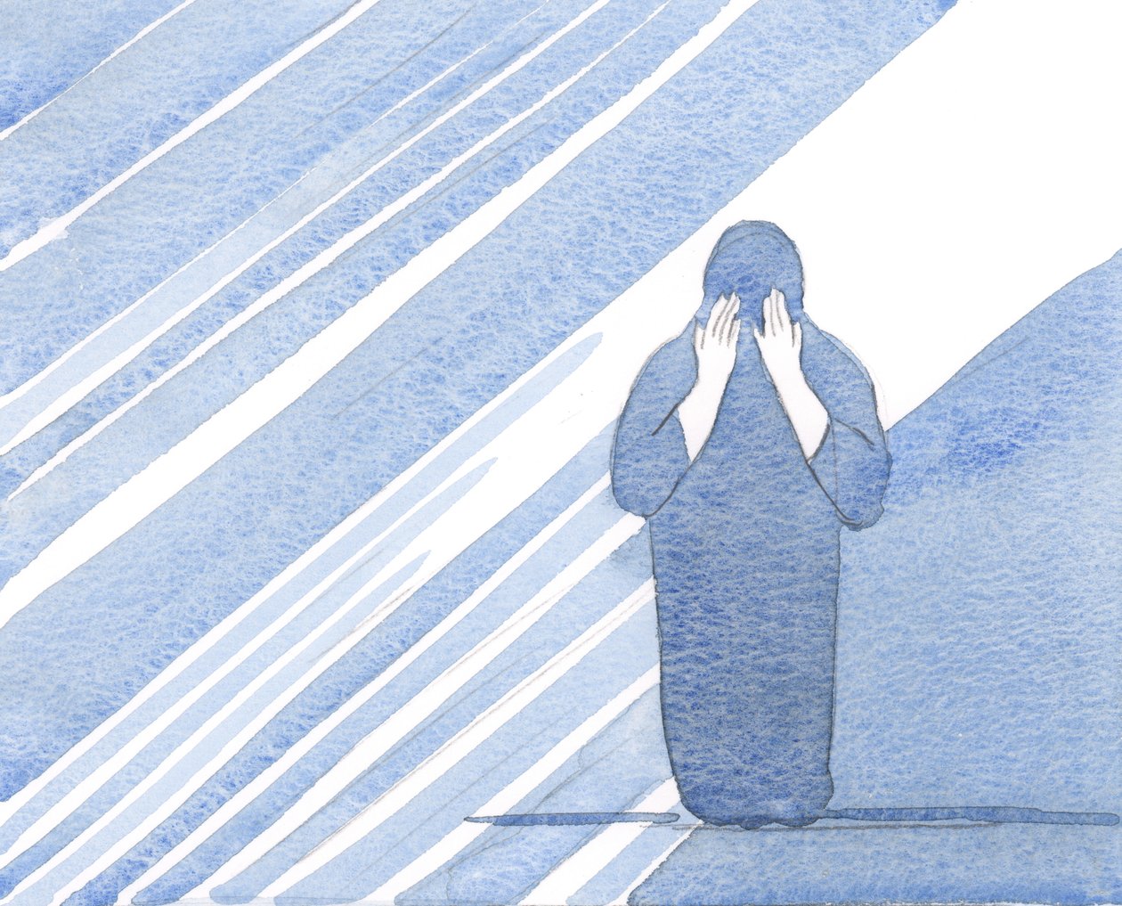 Cuando venimos a la oración, conscientes de nuestra debilidad, Jesús viene al alma en gloria, admirando nuestra humildad y confianza, 2000 de Elizabeth Wang