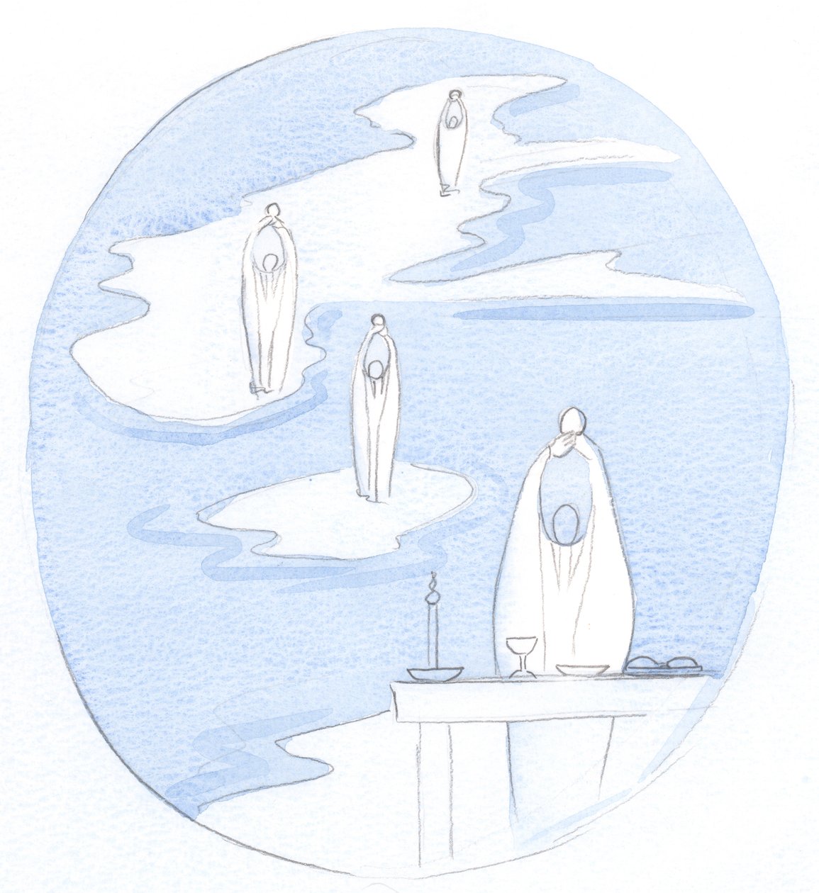 Dondequiera que un sacerdote católico ofrezca el Santo Sacrificio de la Misa, allí está Jesucristo, Presente con Su Pueblo, 2000 de Elizabeth Wang
