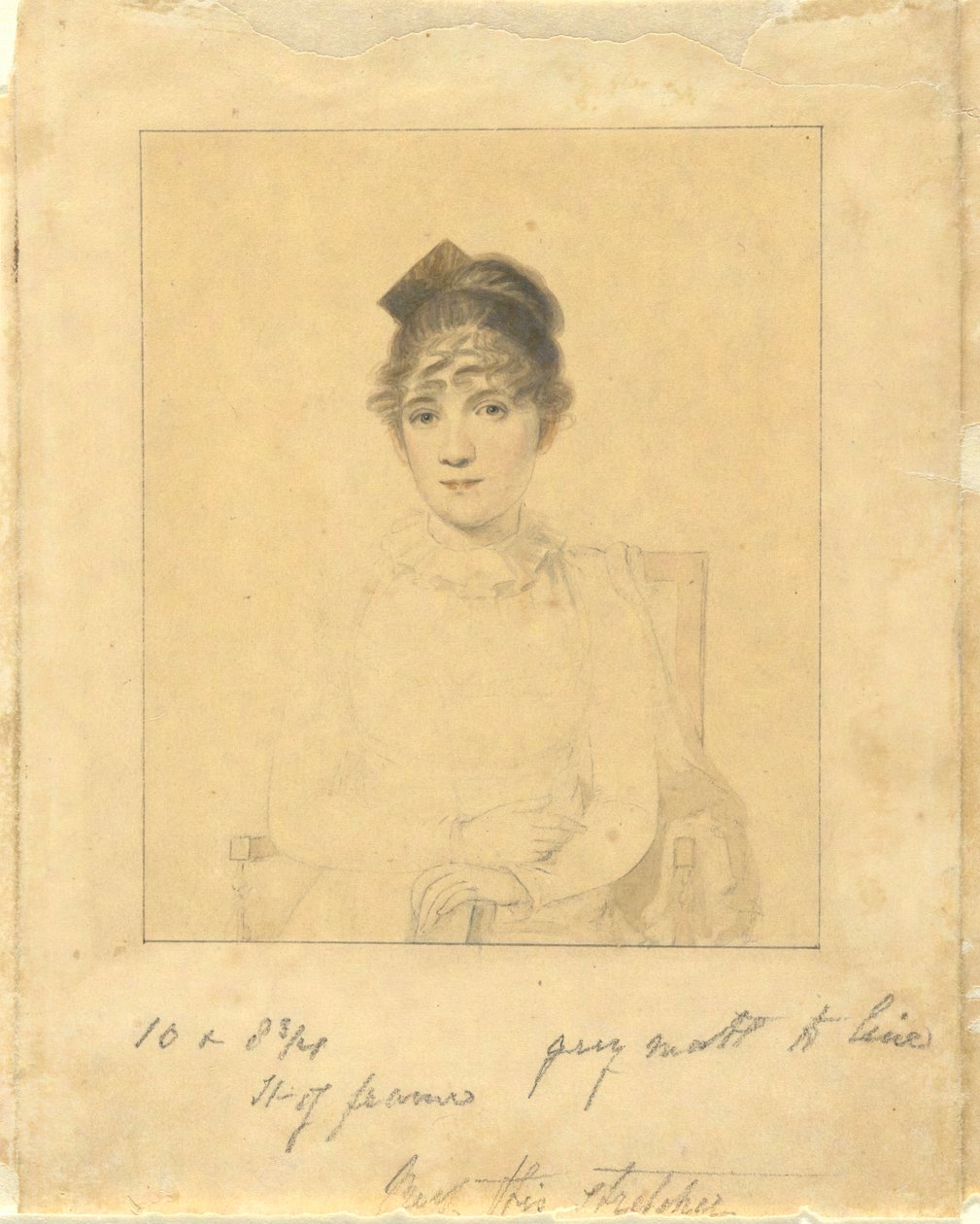 Harriet Trumbull (Hija del gobernador Jonathan Trumbull, Jr.; esposa de Benjamin Silliman de Yale College) de Elkanah Tisdale