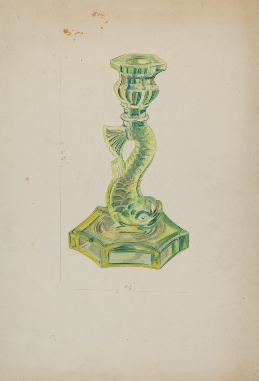 Candelabro de delfín de Ella Josephine Sterling