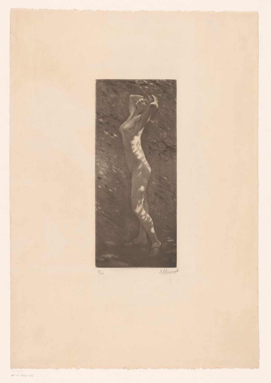 mujer desnuda a la luz del sol de Ellinnot (signed by artist)