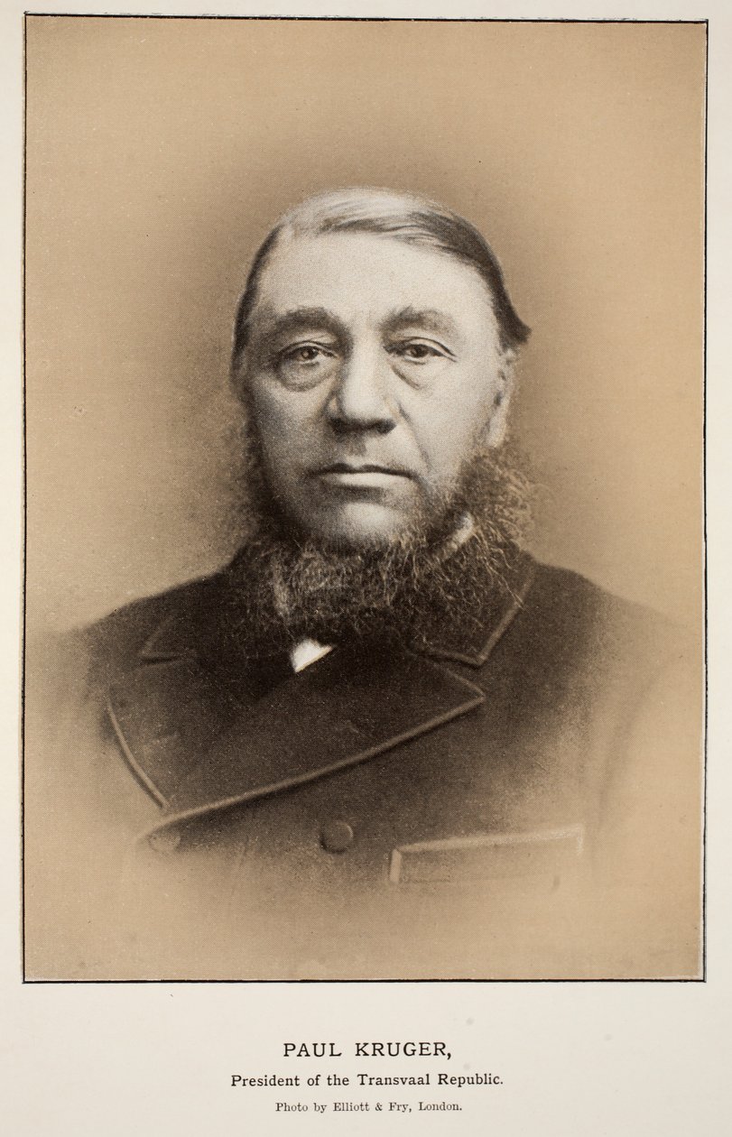 Paul Kruger, Presidente de la República de Transvaal de Elliott und Fry Studio