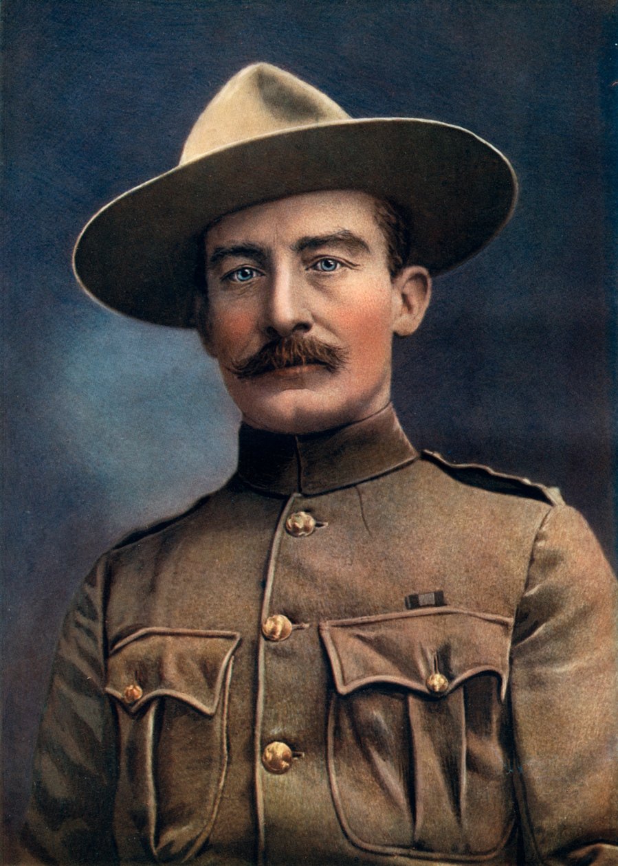 Coronel Baden-Powell, teniente general del ejército británico, 1902 de Elliott and Fry
