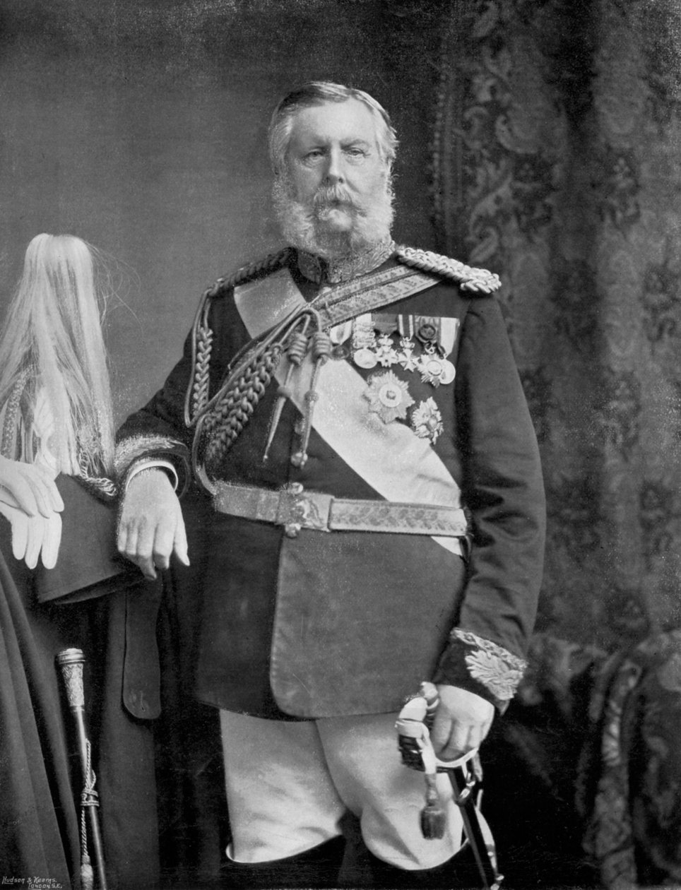 Príncipe General Eduardo de Sajonia-Weimar, 1896 de Elliott and Fry