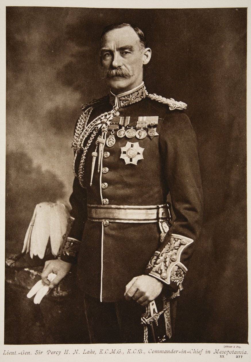 Teniente General Sir Percy H. N. Lake, 1914-19 de Elliott und Fry Studio