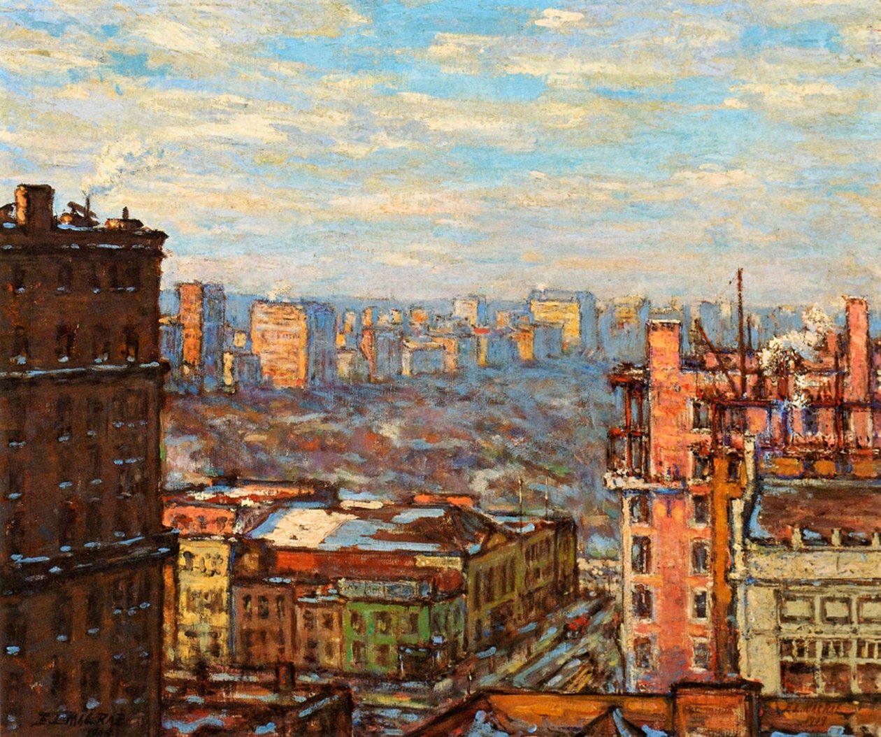 Central Park desde el Carnegie Hall de Elmer Livingston MacRae