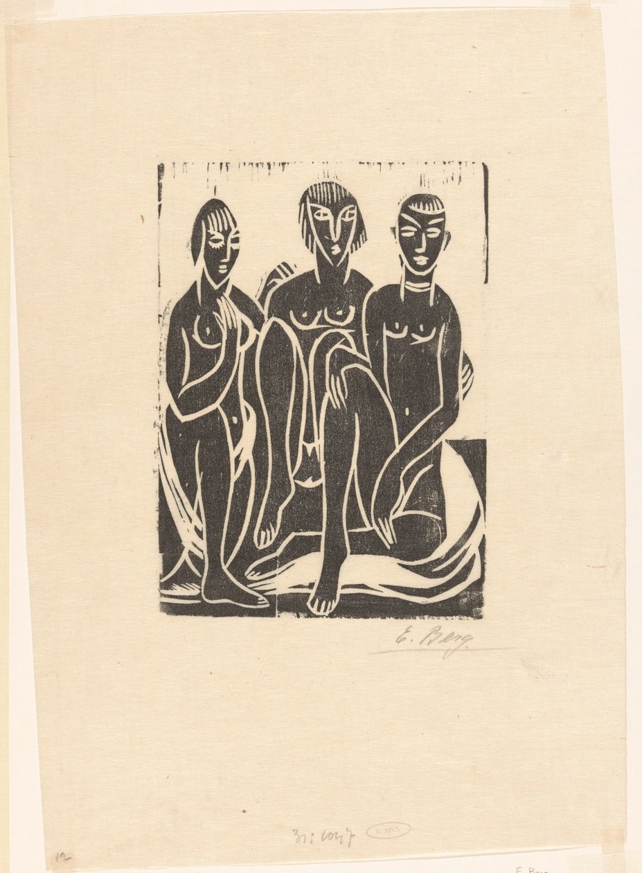 Tres mujeres de Else Berg (signed by artist)