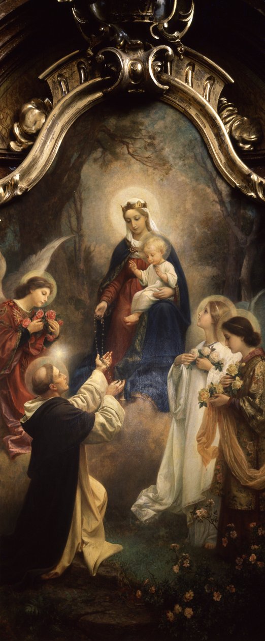 Nuestra Señora del Rosario (óleo sobre lienzo) de Emanuel Dítě