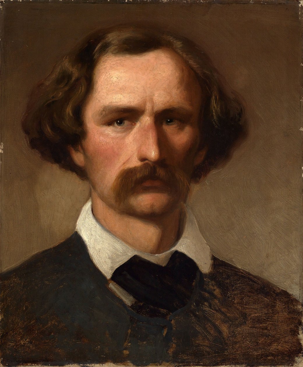 Retrato del pintor Carl Friedrich Lessing de Emanuel Gottlieb Leutze