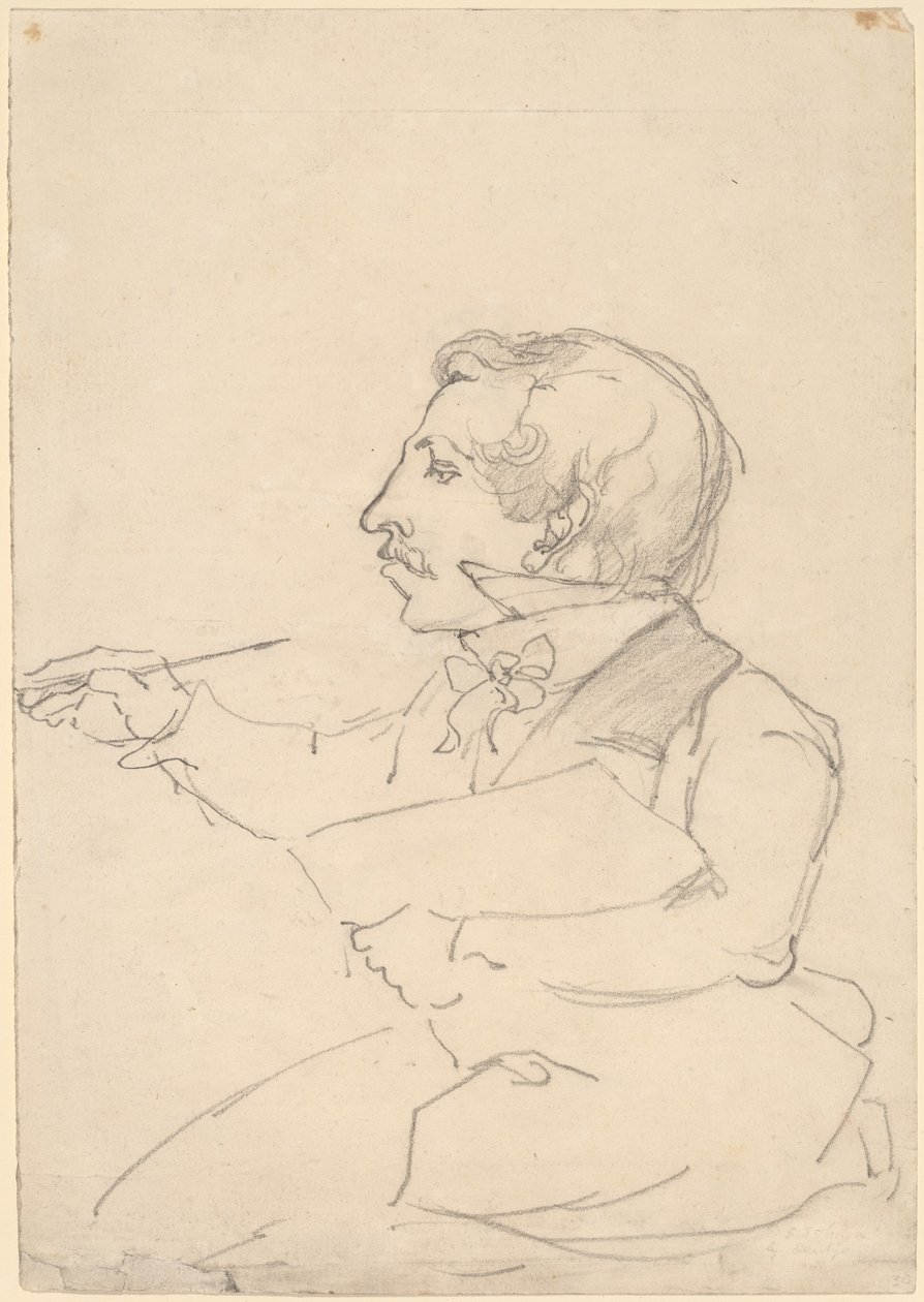 Eastman Johnson dibujando de Emanuel Gottlieb Leutze