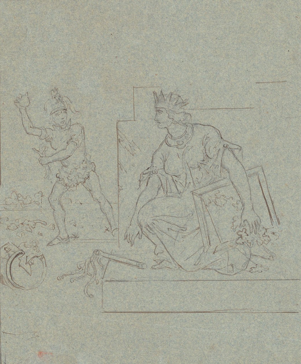Caricatura Política sobre la Guerra Civil Americana, c.1860 de Emanuel Gottlieb Leutze
