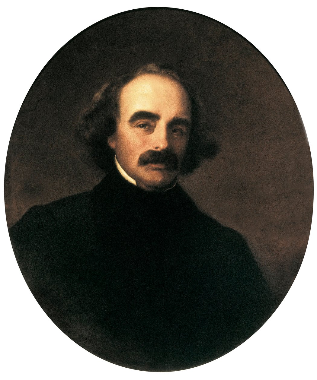 Retrato del escritor estadounidense Nathaniel Hawthorne (1804-1864) de Emanuel Gottlieb Leutze
