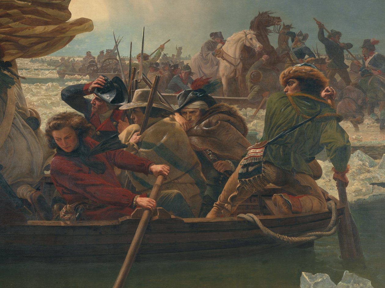 Washington cruzando el río Delaware, 25 de diciembre de 1776 de Emanuel Gottlieb Leutze