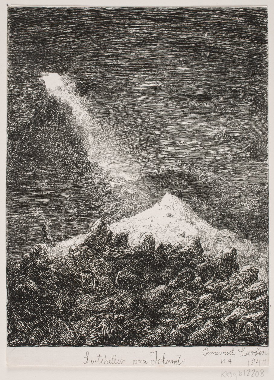 Surtshellir en Islandia de Emanuel Larsen