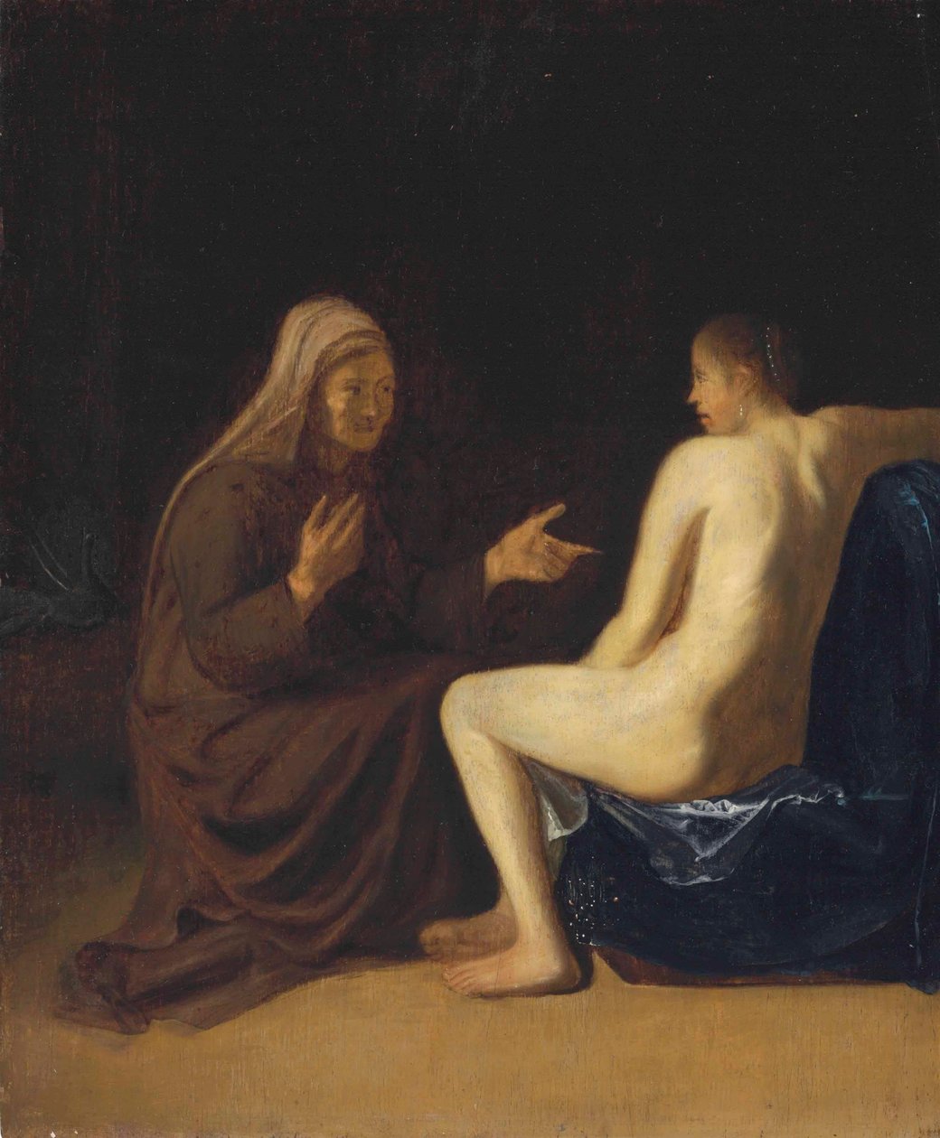 Alemán: Sitzender Akt (Vertumnus und Pomona) Vertumnus y Pomona de Emanuel de Witte