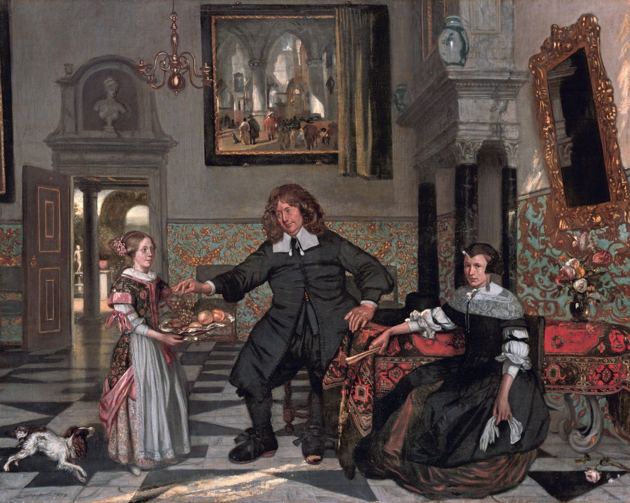 Retrato de una familia en un interior (familia de Pieter de Graeff) de Emanuel de Witte