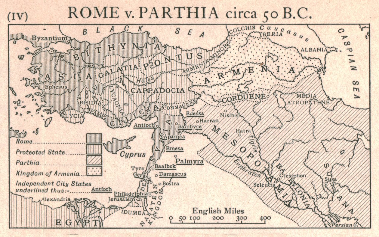 Roma vs. Partia, circa 50 a.C. de Emery Walker Ltd