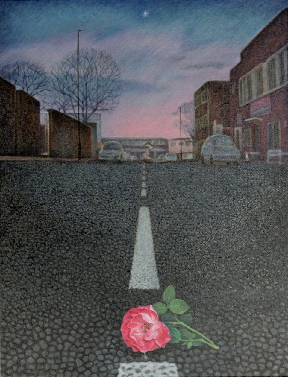 Deseo sobre una estrella ll, 2012 (óleo sobre lienzo) de Emiko Aida