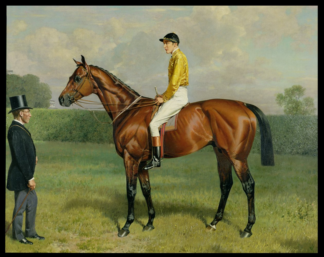 Ormonde, ganador del Derby de 1886 (detalle) de Emil Adam