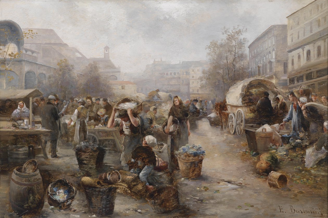 Día de mercado de Emil Barbarini