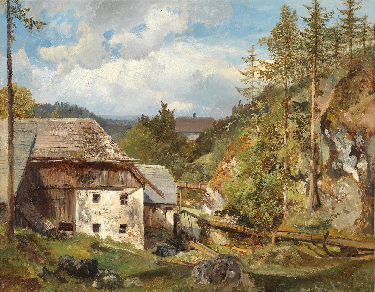 El molino en el bosque de Emil Jakob Schindler
