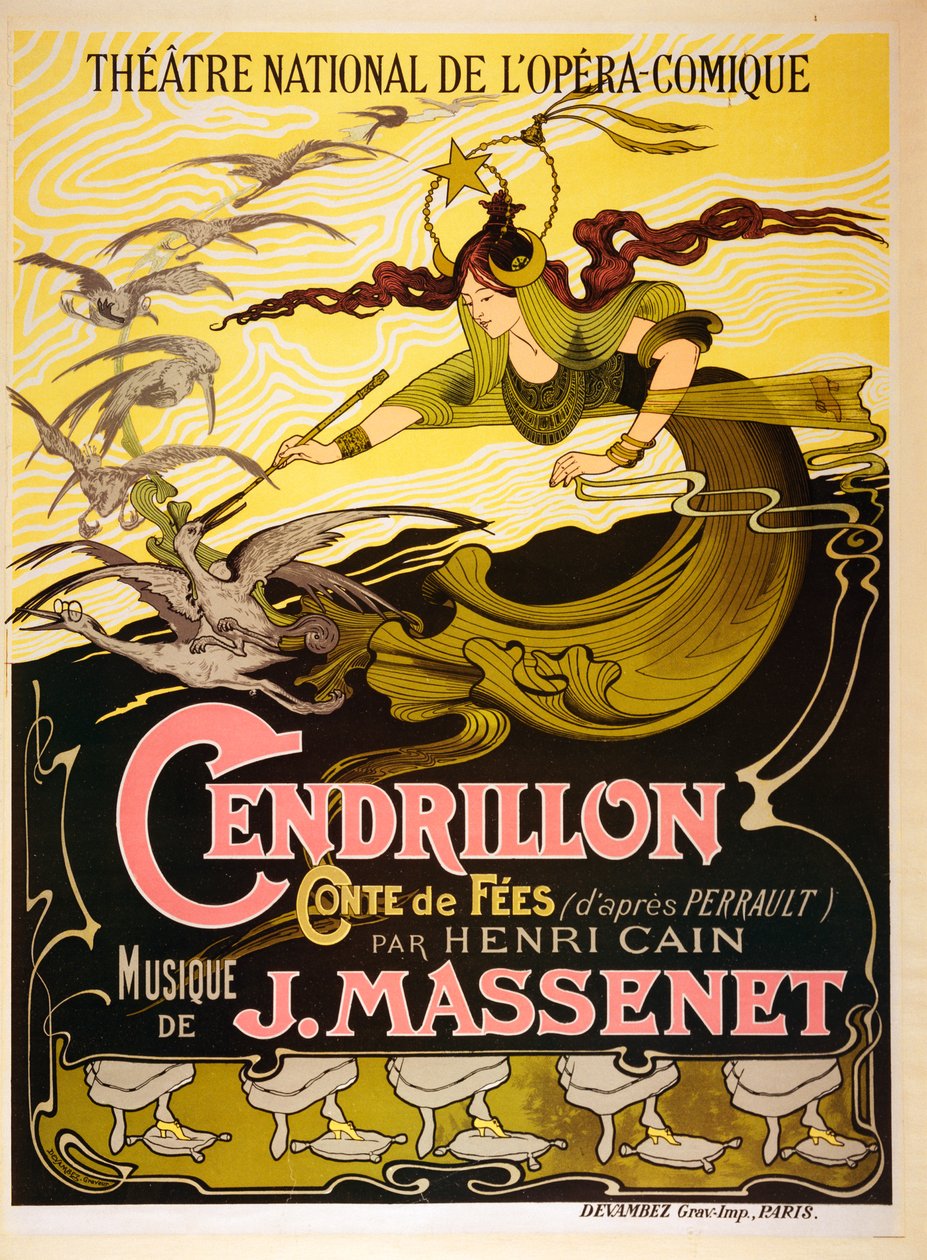 Cendrillon (Cenicienta), ópera de cuento de hadas de 1899 de Jules Massenet de Emil Bertrand