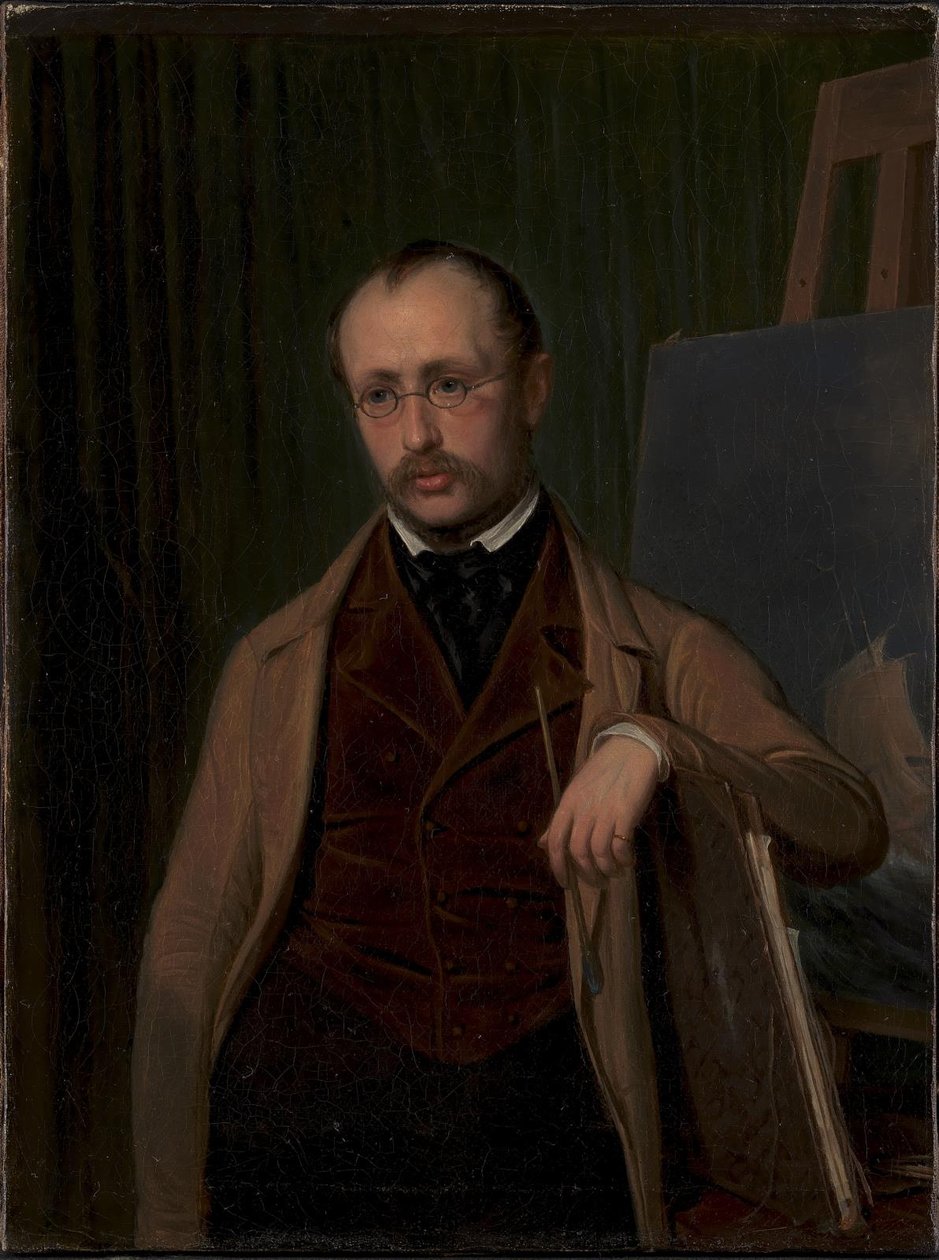Retrato del pintor marino de Emil Ditlev Bærentzen