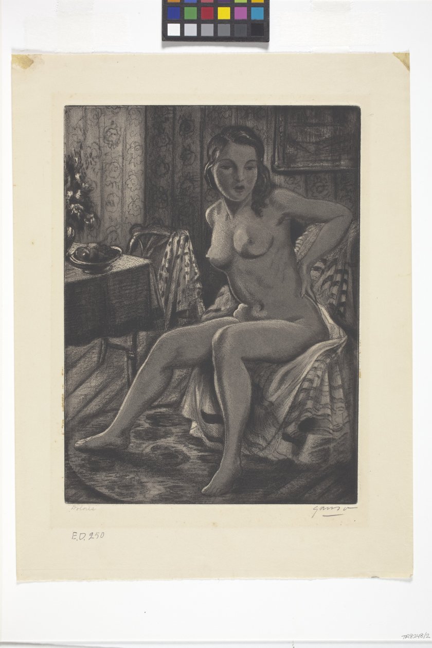 Dolores (aguatinta) de Emil Ganso