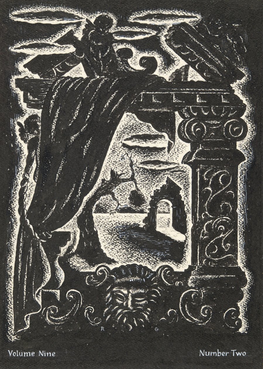 Sin título (Diseño para portada de revista: Motivo ornamental) de Emil Ganso