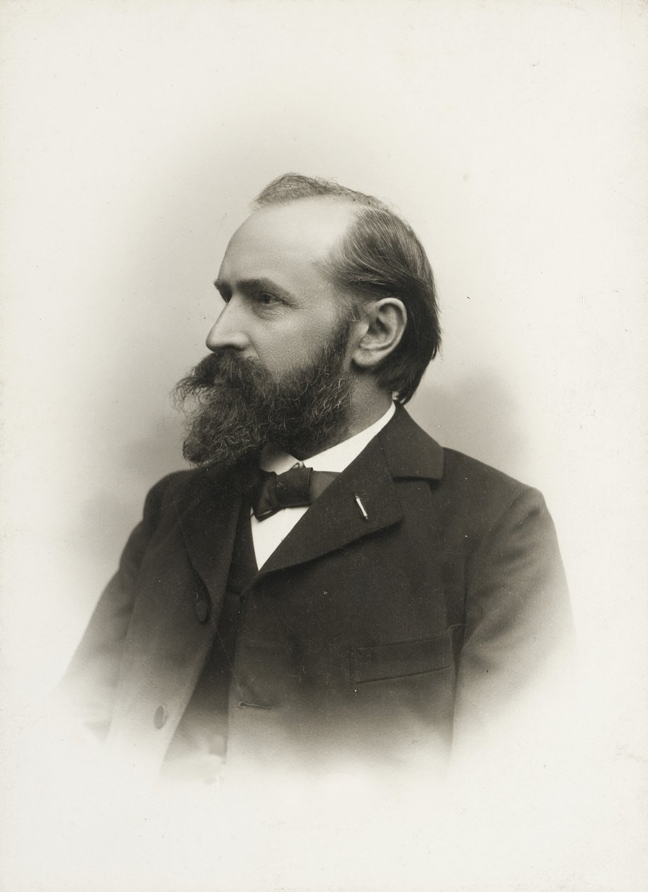 Retrato del compositor y organista Otto Malling de Emil Hohlenberg
