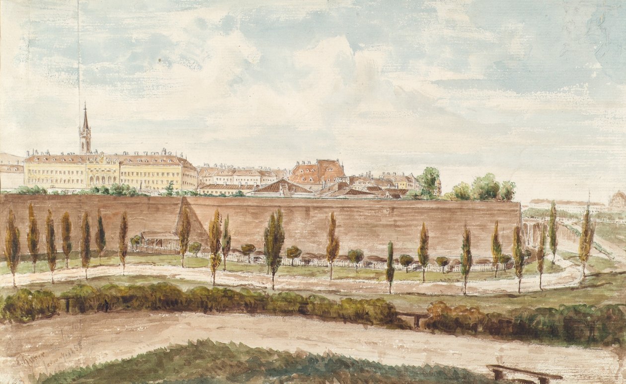 El bastión agustino en Viena de Emil Hütter