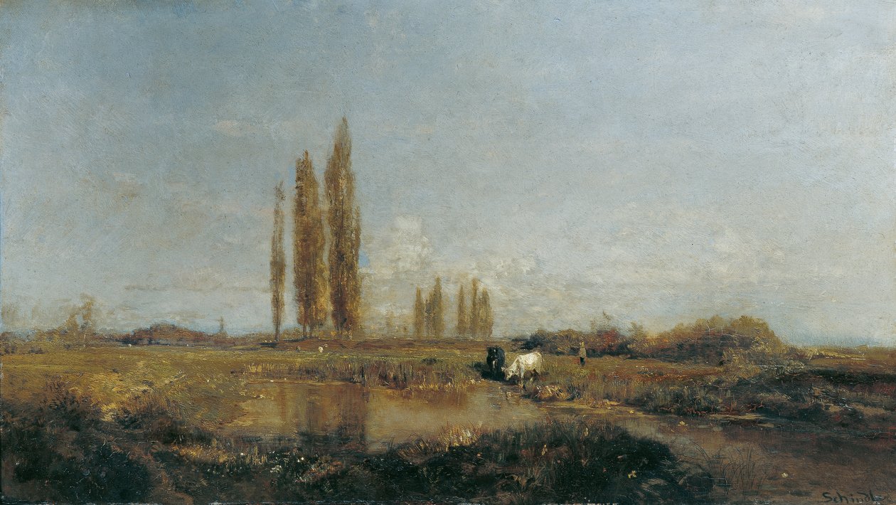 En el Thaya cerca de Lundenburg de Emil Jakob Schindler
