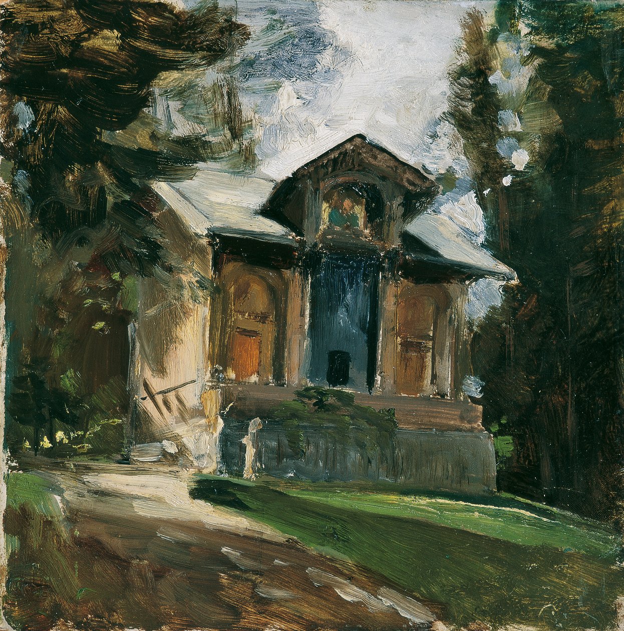 El estudio del pintor Heinrich von Angeli en Reichenau de Emil Jakob Schindler