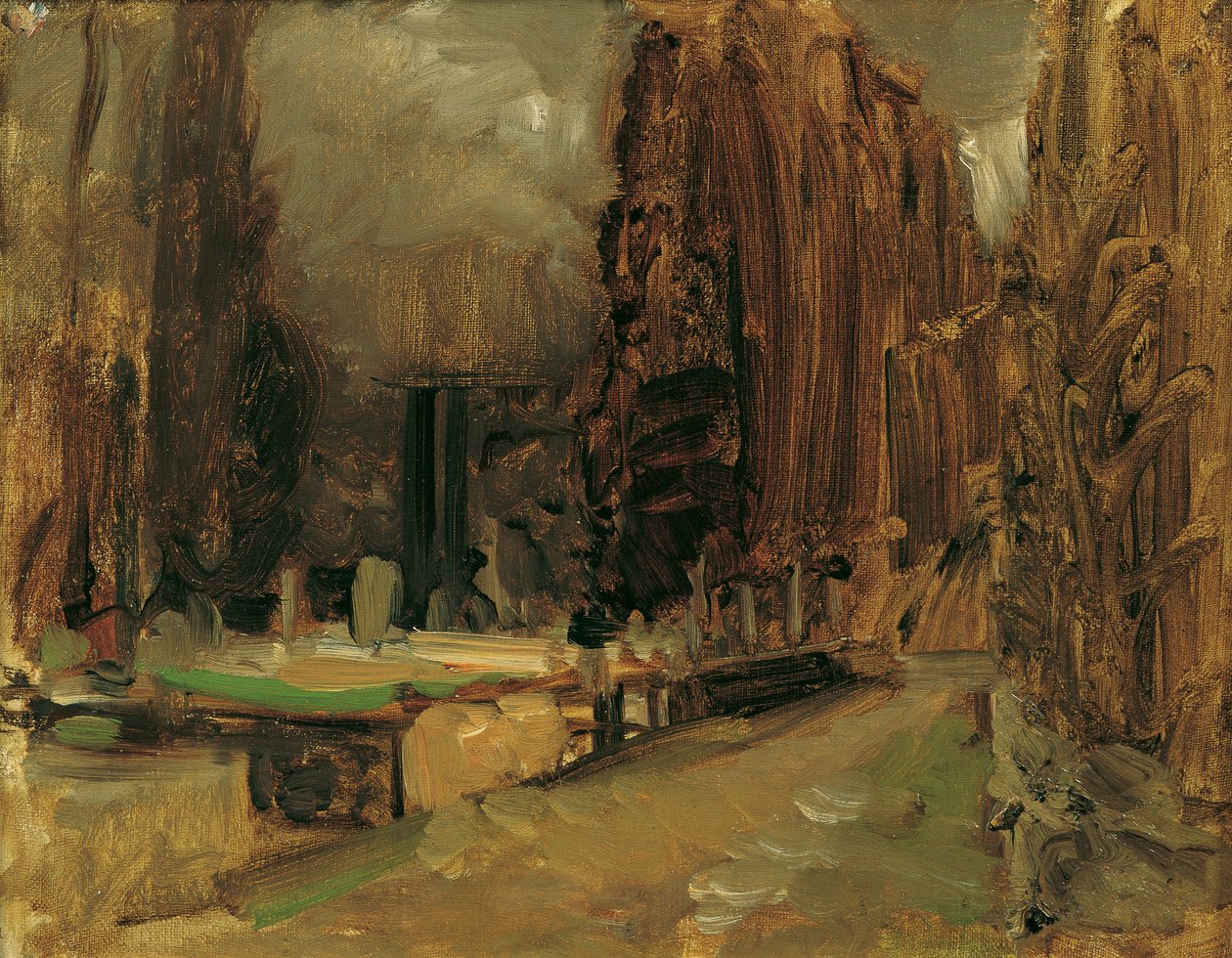 El cementerio de Gravosa cerca de Ragusa (estudio para Pax) de Emil Jakob Schindler