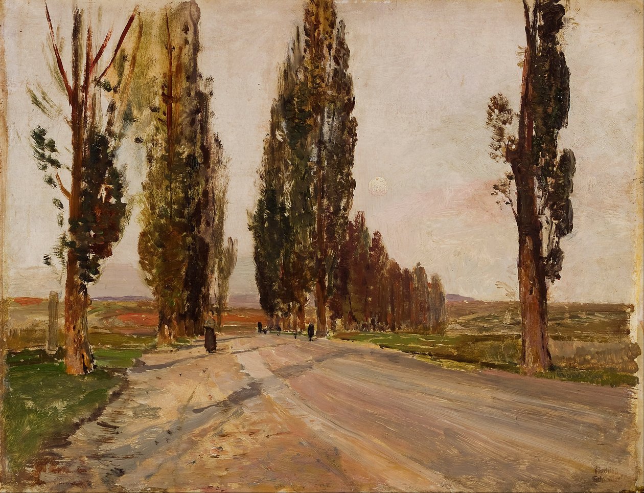 Avenida del álamo cerca de Plankenberg de Emil Jakob Schindler
