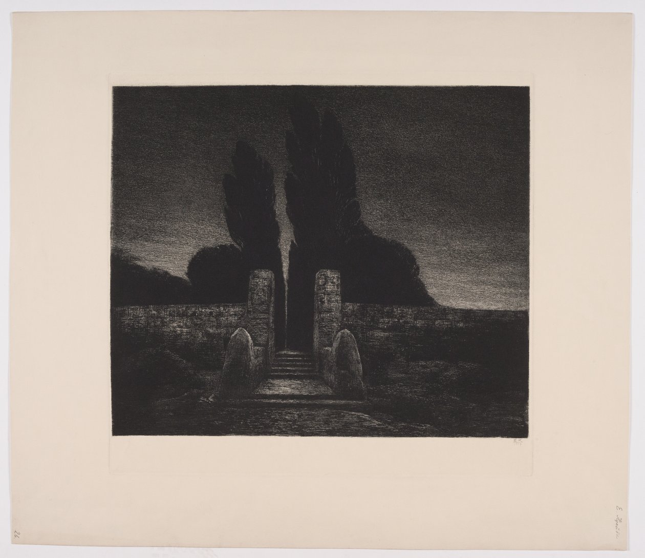 Un cementerio. Tarde de Emil Krause