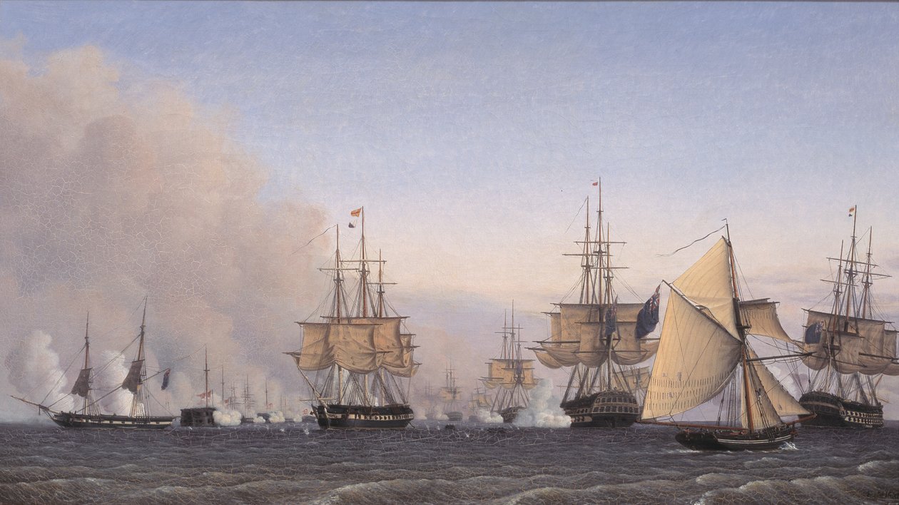 La batalla de Copenhague el 2 de abril de 1801 de Emil Normann