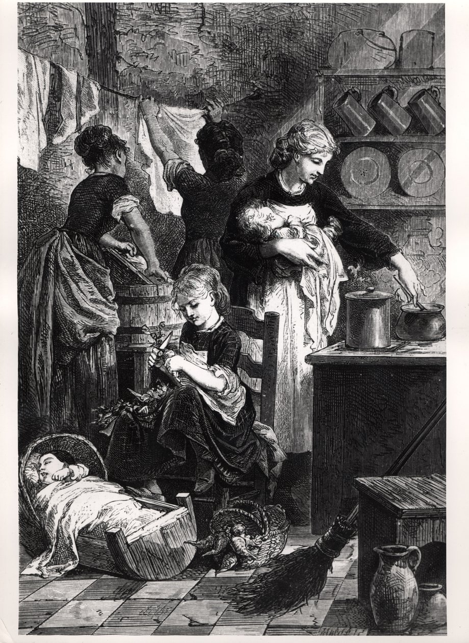 Lavanderas en América de Emile Antoine Bayard