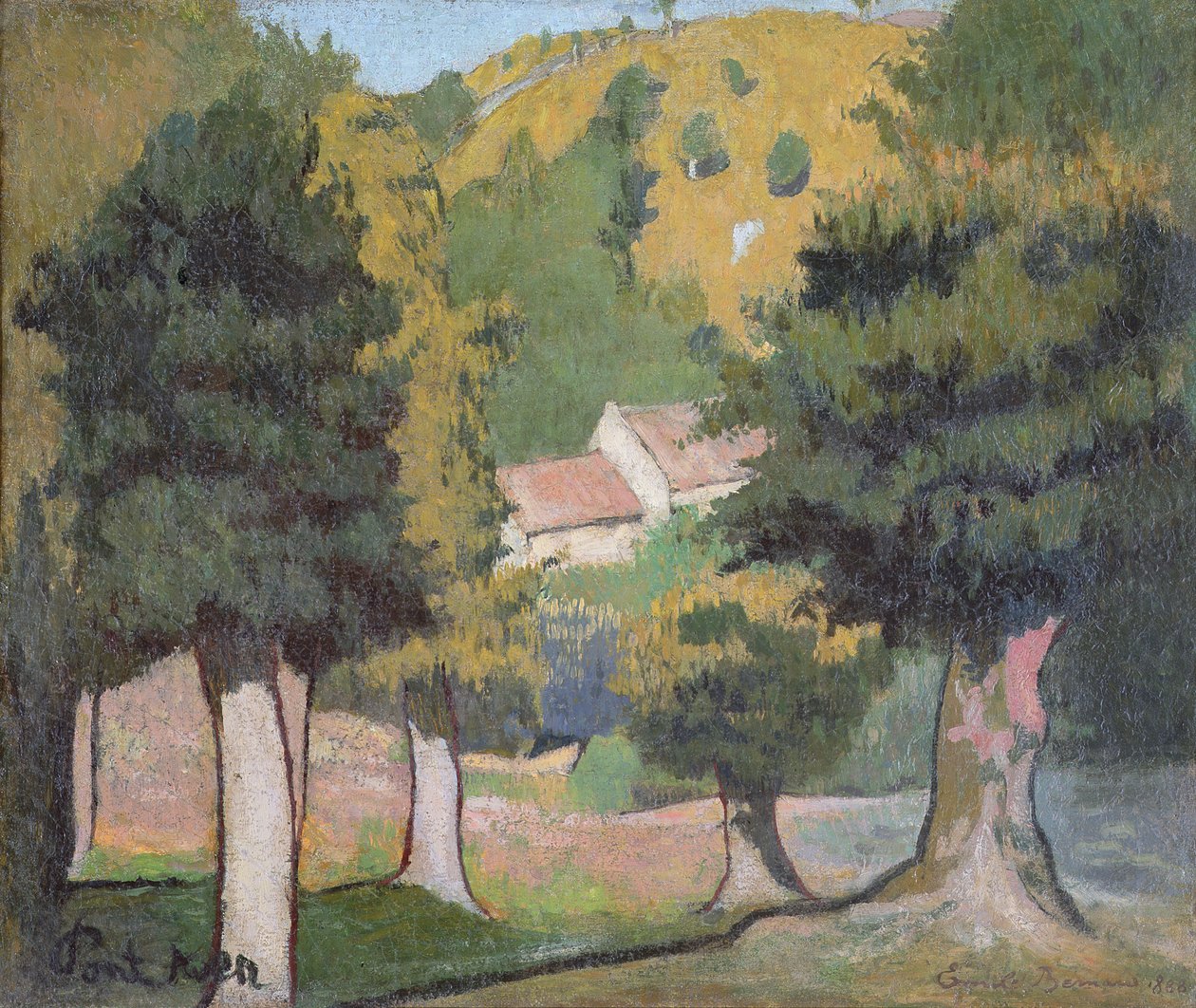 Paisaje en Pont-Aven de Emile Bernard