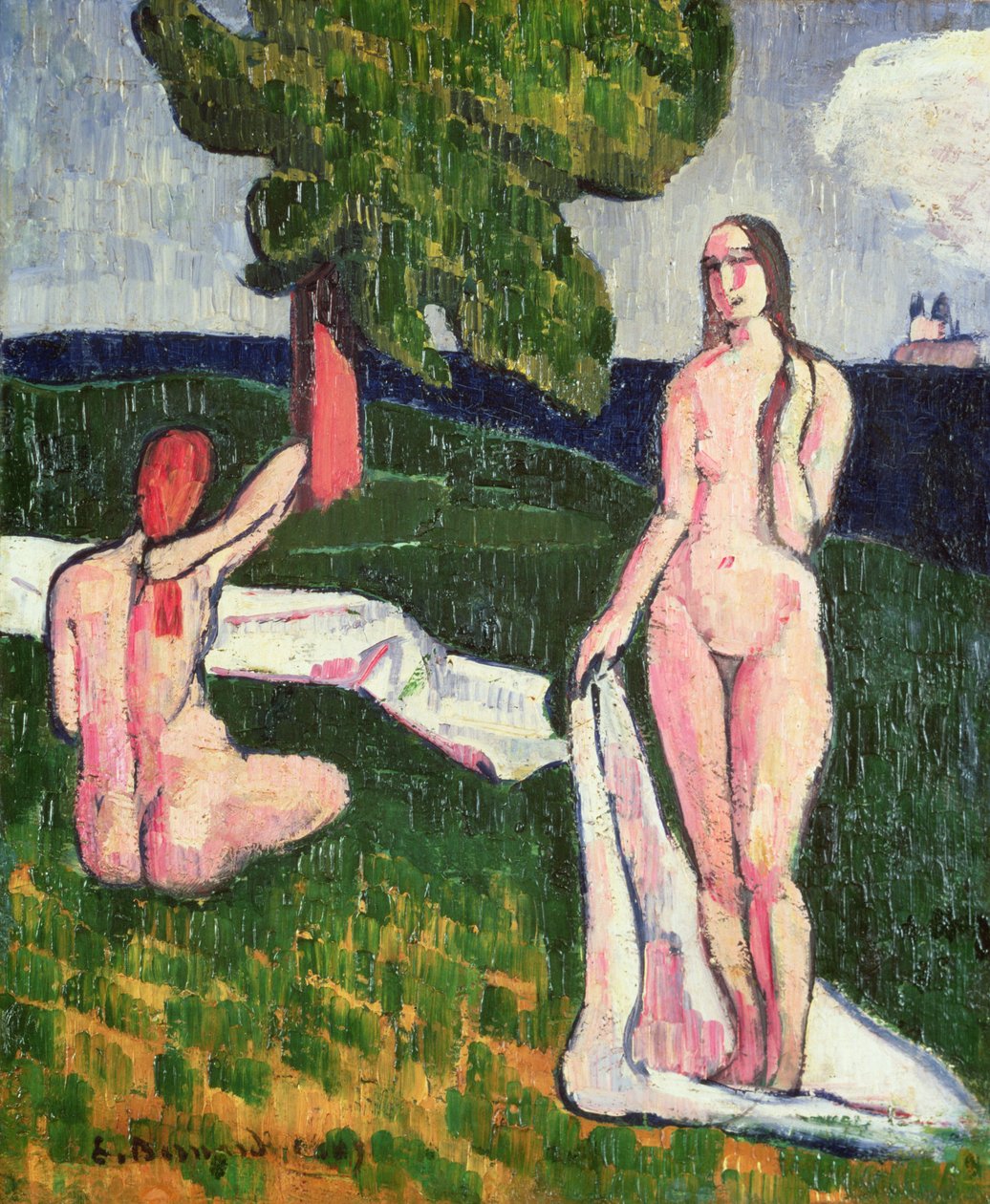 Dos bañistas bajo un árbol, 1889 de Emile Bernard