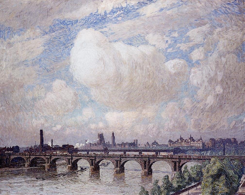 Puente de Waterloo al sol de Emile Claus
