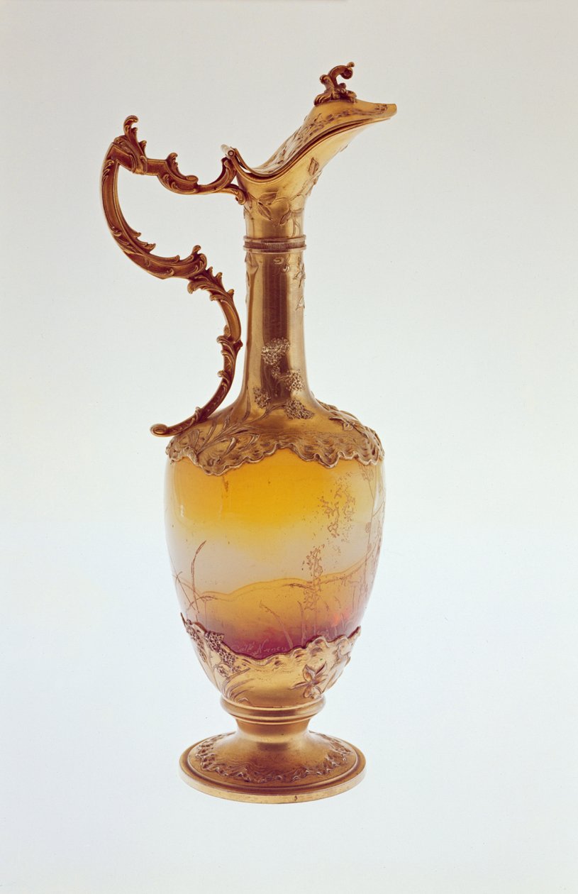 Jarra, montada en plata dorada, Nancy, c.1870 de Emile Galle