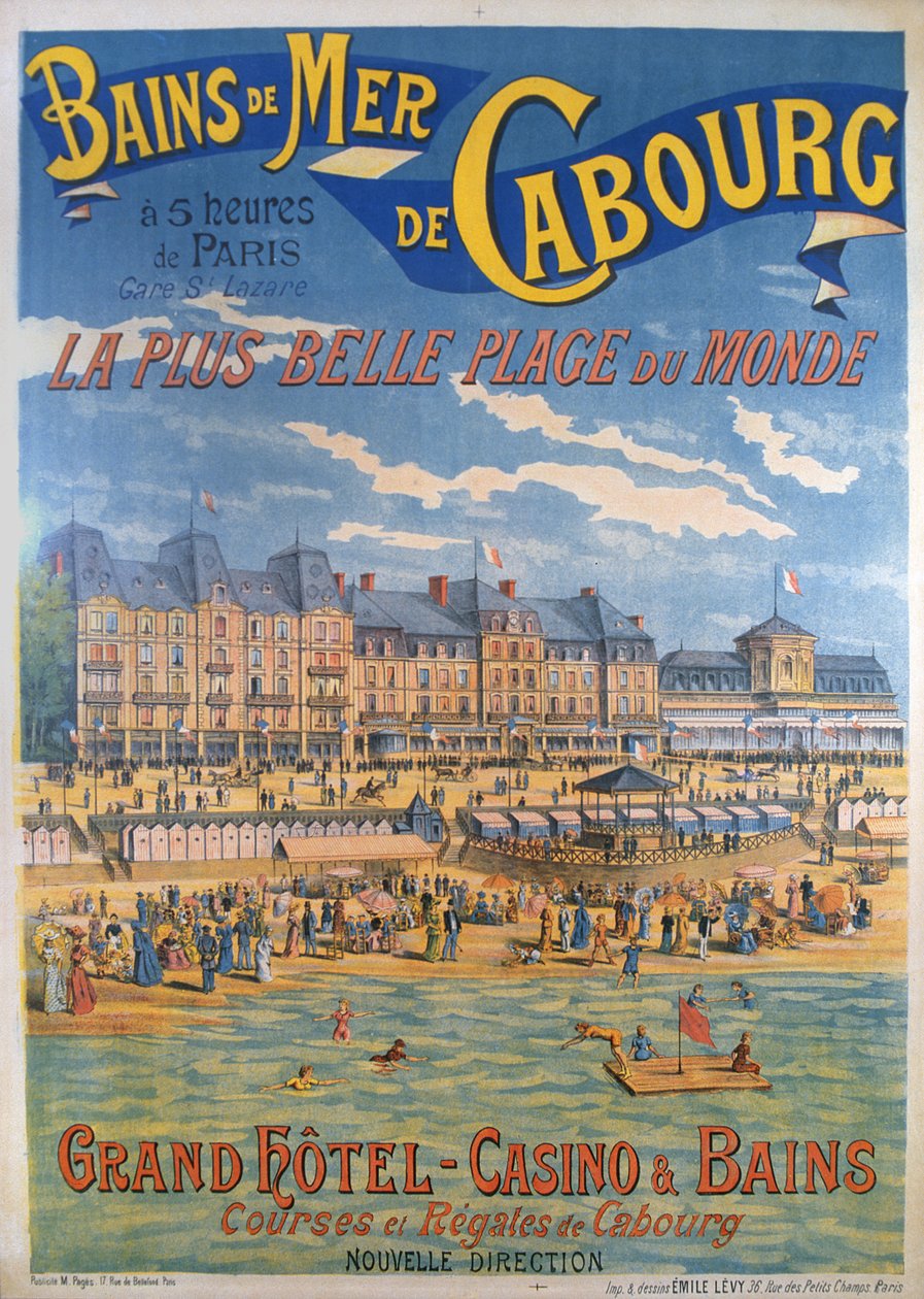 Póster de Cabourg de Emile Levy
