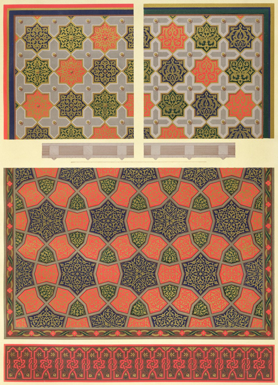 Decoración del techo de la casa de Beyt El-Tcheleby, de 